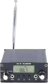 Long Range FM Stereo Transmitter with Microphone and Sound Jack