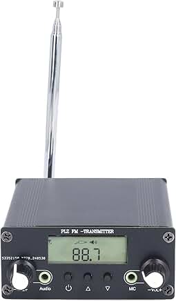 Long Range FM Stereo Transmitter with Microphone and Sound Jack