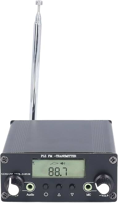 Long Range FM Stereo Transmitter with Microphone and Sound Jack
