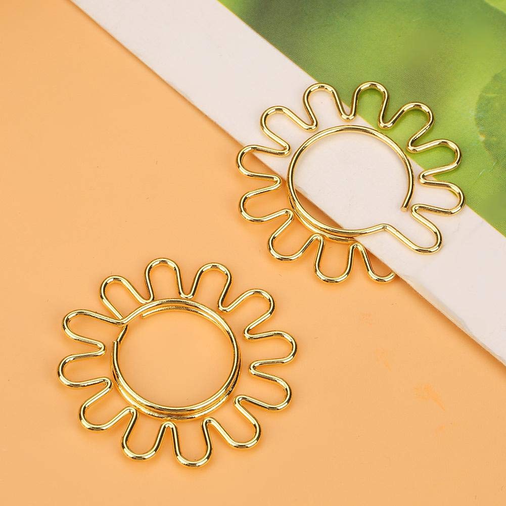 Sunflower Metal Paper Clips 10-Pack for Office and School