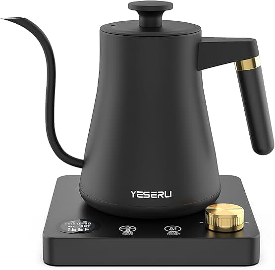 1200W Gooseneck Electric Kettle with Digital Display