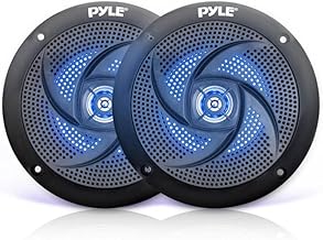 Waterproof 4-Inch Marine Speakers, 100W, 2-Way, Pair