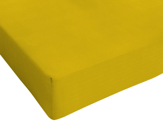 Max Color Fitted Sheet with 25cm Corner, Unique, Mustard