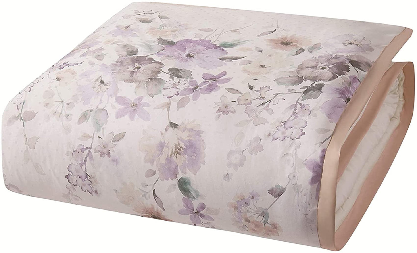  Queen 3 Piece Duvet Cover  Sham Set  Ellis White/Purple