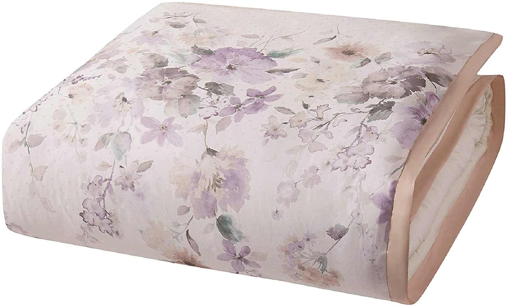  Queen 3 Piece Duvet Cover  Sham Set  Ellis White/Purple