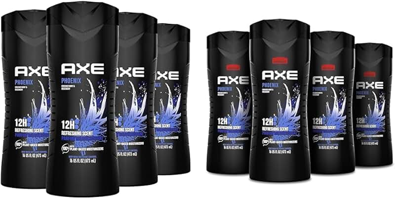 Crushed Mint & Rosemary Men's Body Wash, 4-pack