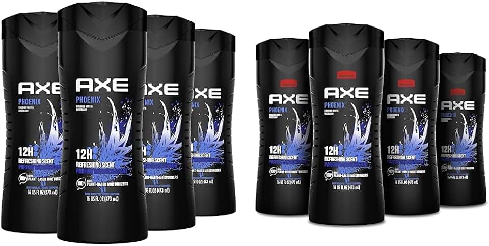 Crushed Mint & Rosemary Men's Body Wash, 4-pack