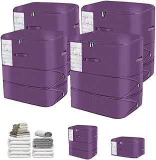 Set of 4 Clear Space-Saving Compression Bags
