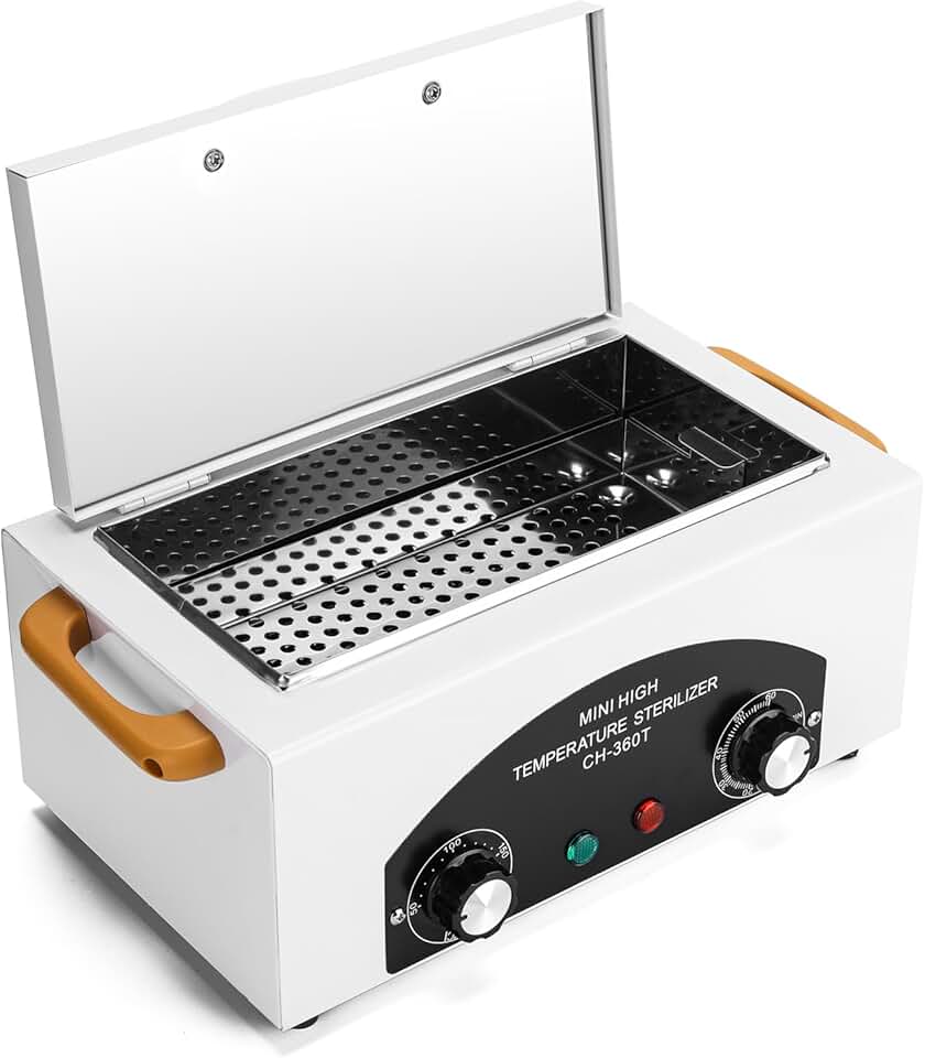 High Temperature Metal Tool Cleaning Box, 2L Dry Heat Cabinet