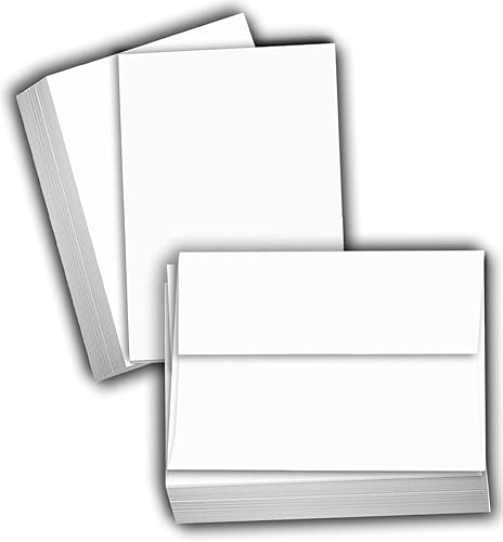 White Thick Cardstock for Notes and Invitations, 4x6, 100 Pack