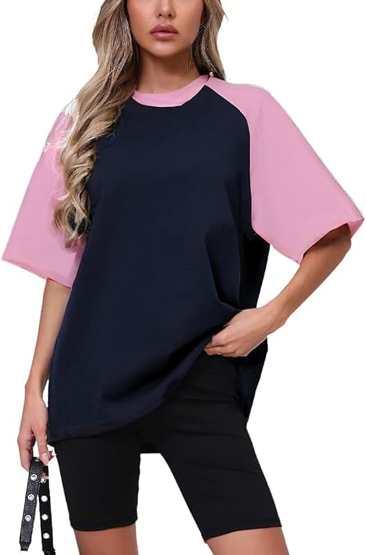 Loose Fit Short Sleeve T-Shirts for Women