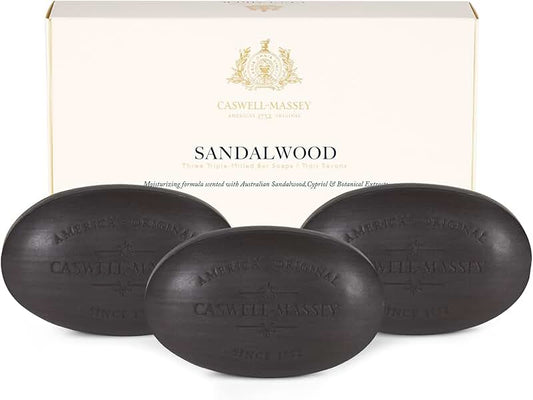 Sandalwood Natural Bar Soap Gift Set, 3 Bars