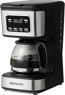 5-6 Cup Programmable Coffee Maker with Reusable Filter