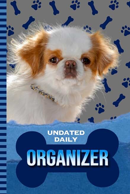 Daily Organizer with Dog and Paw Print Cover