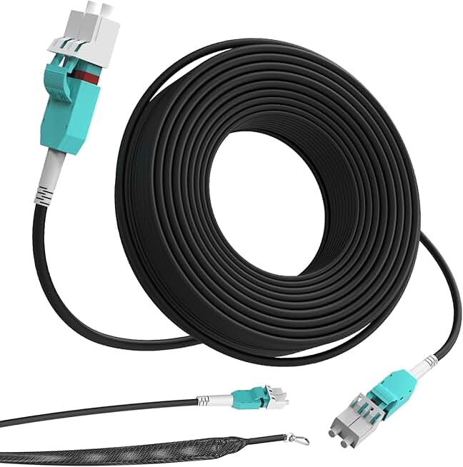 50M Outdoor Armored LC to LC Multimode Fiber Cable