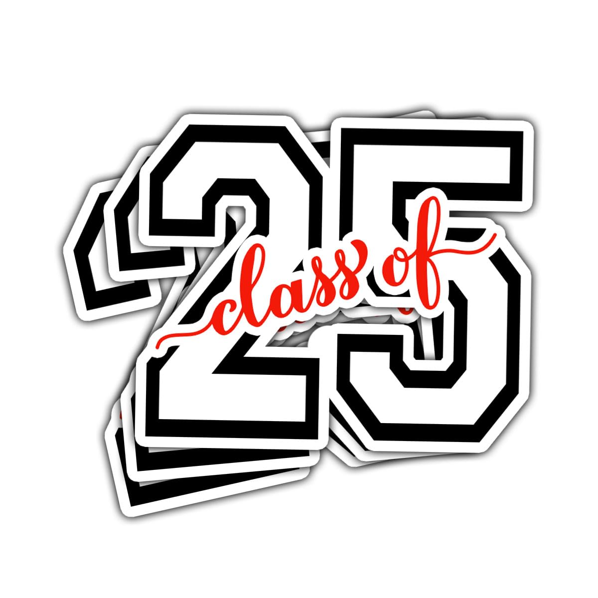 Set of 3 Senior Graduation Stickers for Class of 2025