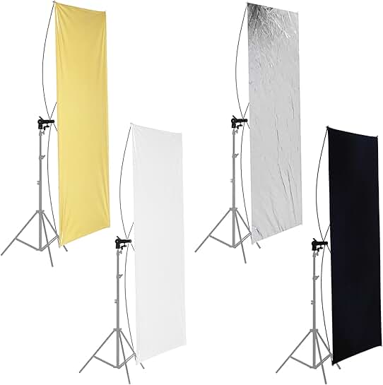 35x70 inch Photo Studio Light Reflector with Rotating Bracket