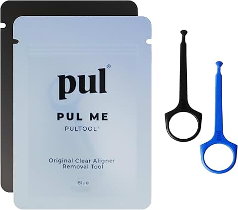 Pack of 2 reusable clear aligner removal tools