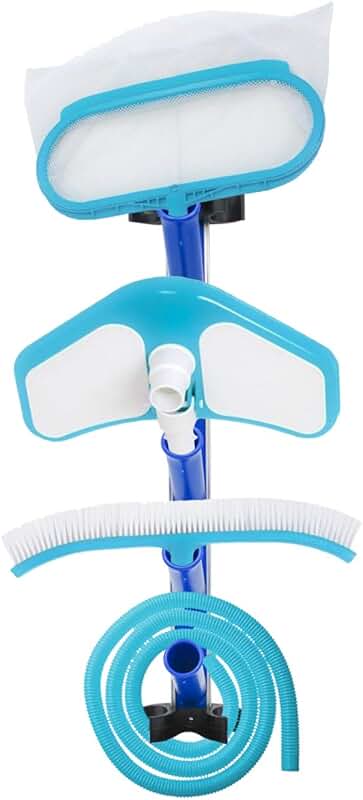 Swimming Pool Cleaning Supplies Rack Organizer Hanger Caddy