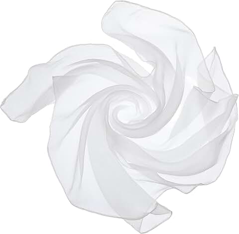 Women’s Sheer Chiffon Square Neck Head Scarf
