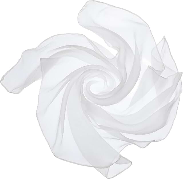 Women’s Sheer Chiffon Square Neck Head Scarf