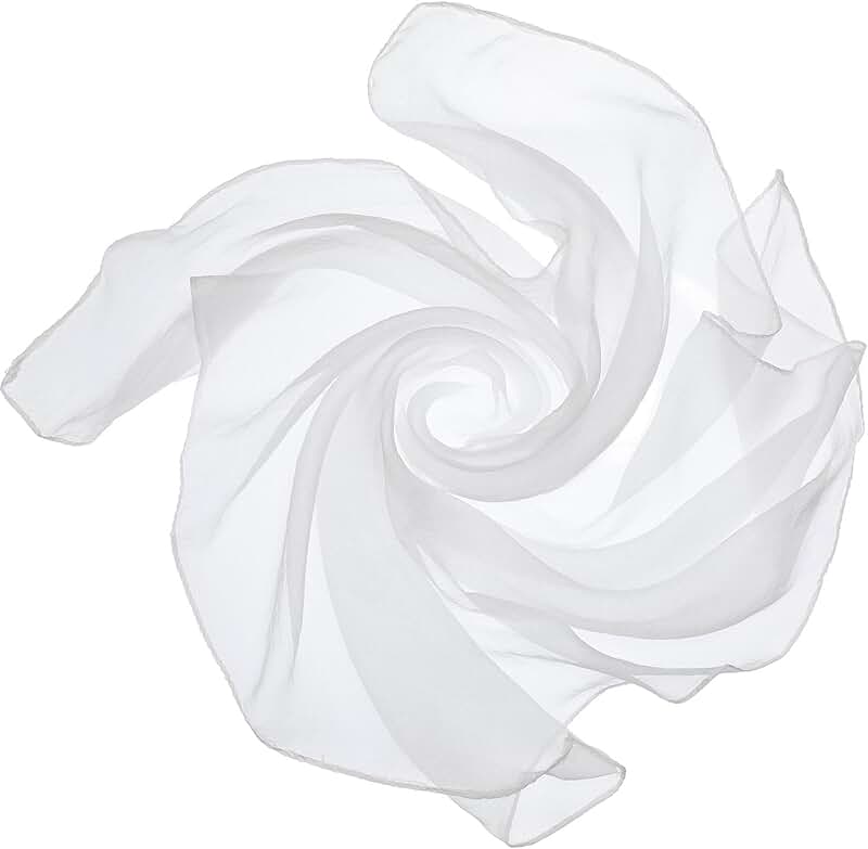 Women’s Sheer Chiffon Square Neck Head Scarf