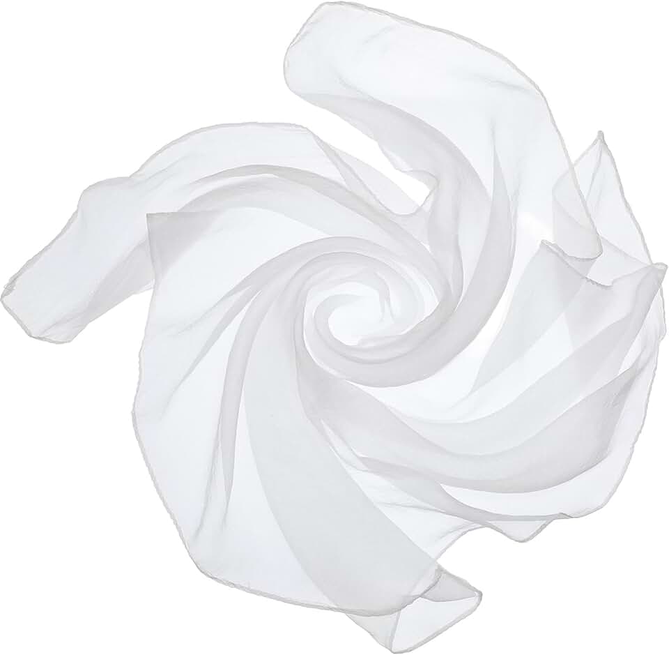 Women’s Sheer Chiffon Square Neck Head Scarf