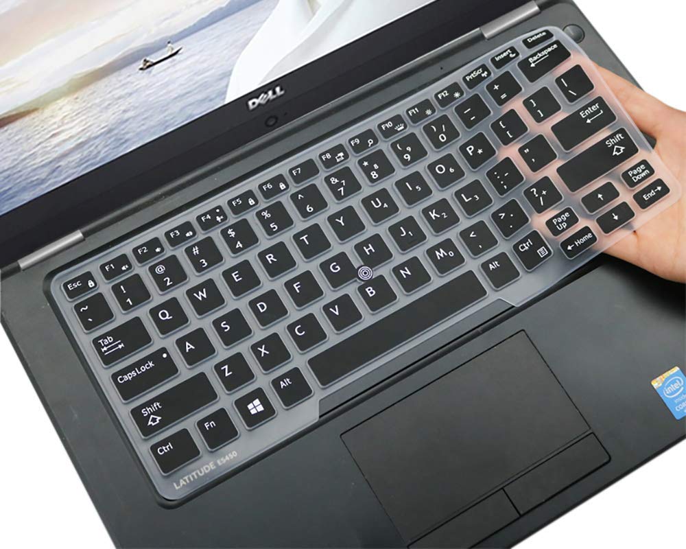 Black keyboard cover for 14-inch laptops
