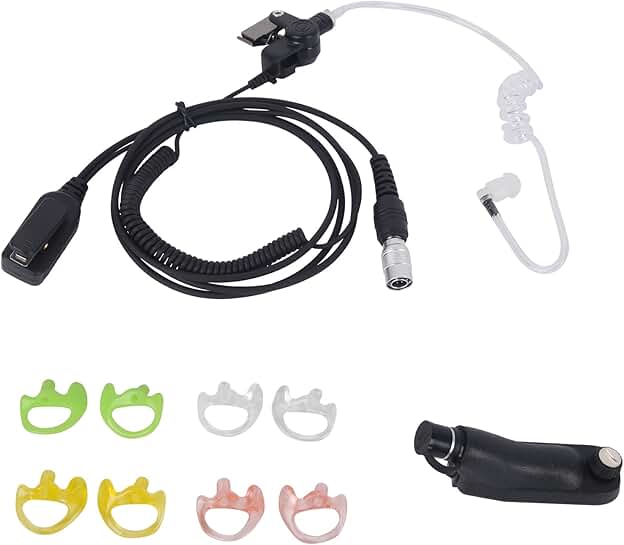 Quick Disconnect Headset with Mic and Earpiece