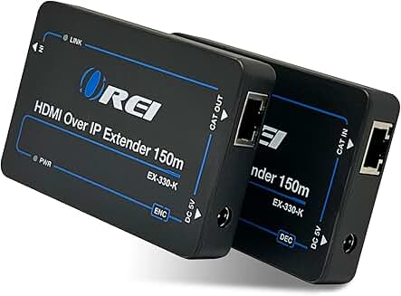 HDMI Over Ethernet Extender, 330 Feet, 1080P, Loop Out