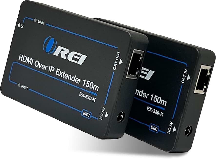 HDMI Over Ethernet Extender, 330 Feet, 1080P, Loop Out