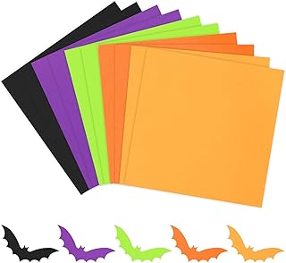 50 sheets of 12x12 inch Halloween colored cardstock
