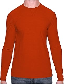 Men's Lightweight 100% Merino Wool Long Sleeve Thermal Shirt