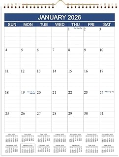 2025-2026 Wall Calendar for Planning and Organizing