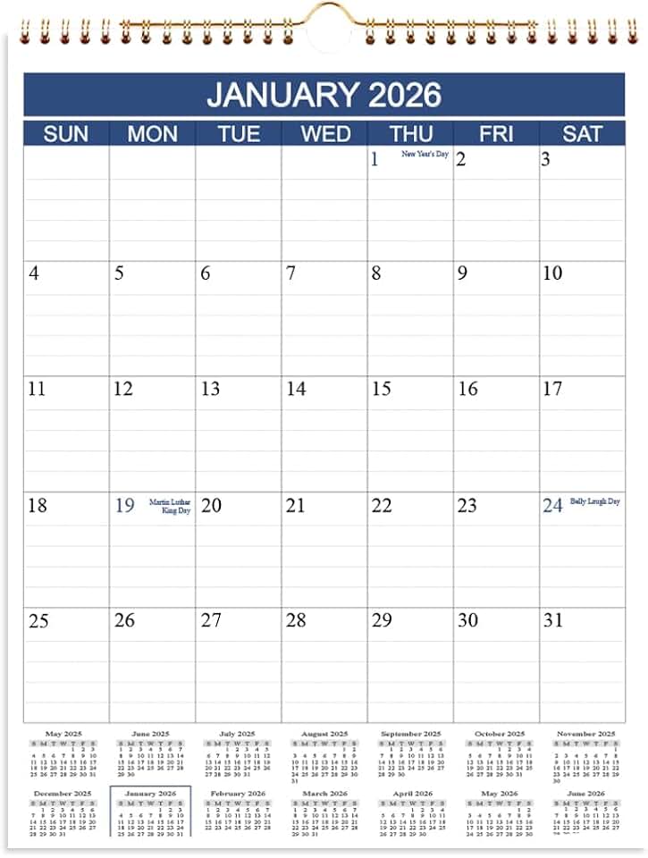2025-2026 Wall Calendar for Planning and Organizing