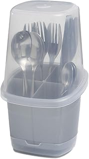 Toledo Cutlery Holder with Cover for Kitchen Storage