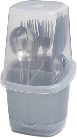 Toledo Cutlery Holder with Cover for Kitchen Storage