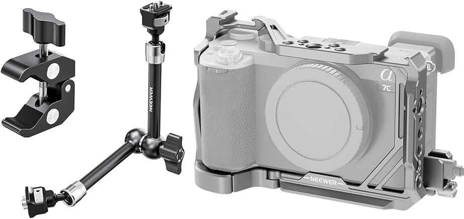 11-inch Articulating Magic Arm with Clamp and Camera Mount