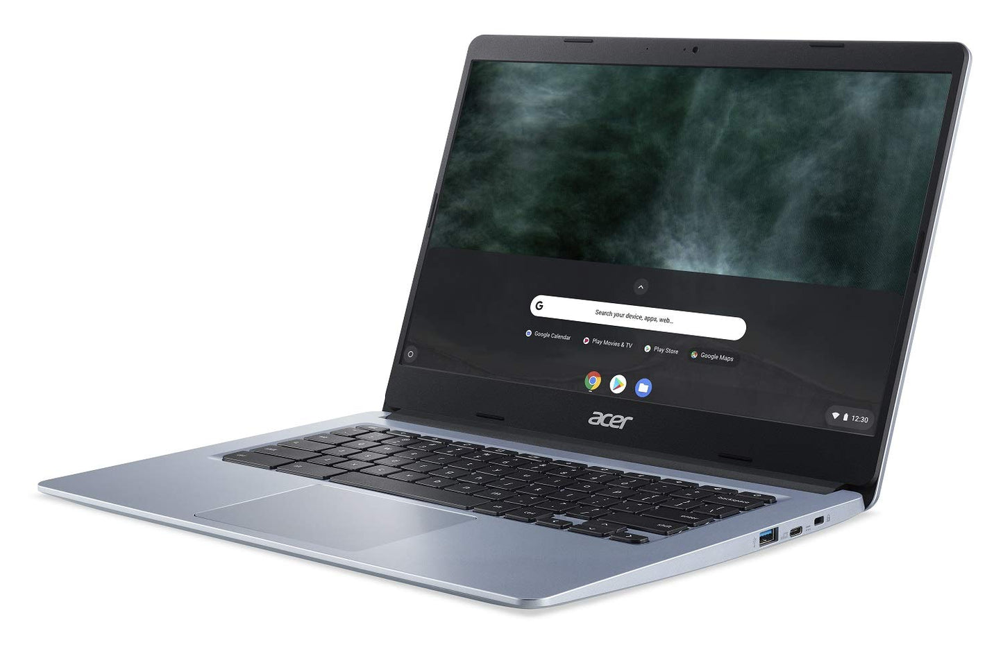 Chromebook 314, Intel Celeron N4000, 14" Full HD Display, 4GB LPDDR4, 64GB eMMC, Gigabit WiFi, Google Chrome, CB314-1H-C884
