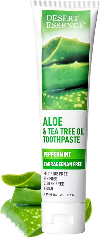 Aloe and Tea Tree Oil Toothpaste for Sensitive Teeth