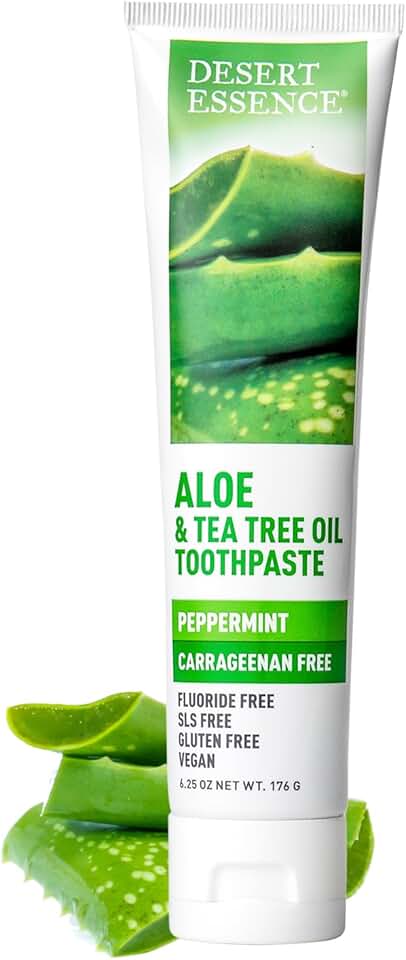 Aloe and Tea Tree Oil Toothpaste for Sensitive Teeth