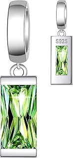 Sterling Silver Birthstone Charm for Bracelets and Necklaces