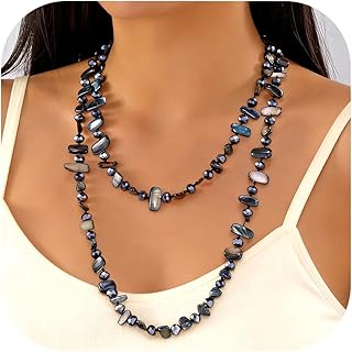 Colorful Bead Long Necklace for Women