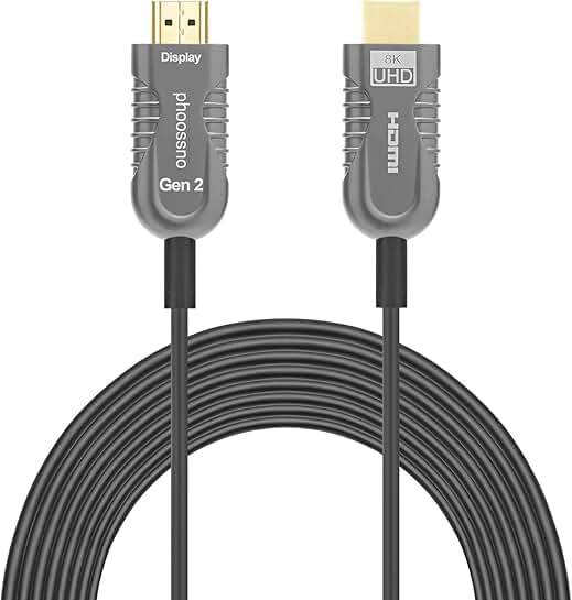 Certified 8K HDMI 2.1 Fiber Optical Cable, 7.5m