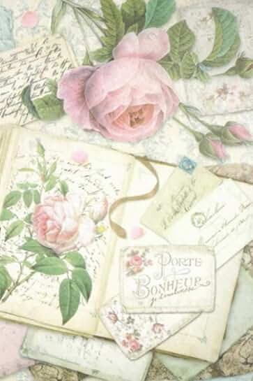 Small pink roses password logbook for women