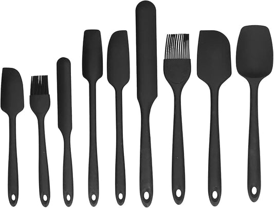 7-Piece Silicone Kitchen Utensil Set with Rotating Holder