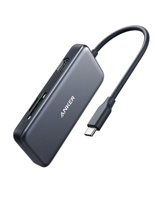 USB C Hub 5-in-1 with HDMI, SD/microSD, and USB 3.0 ports