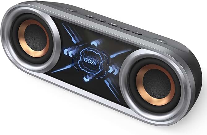 Portable Bluetooth Speaker with 50W Sound and Lights