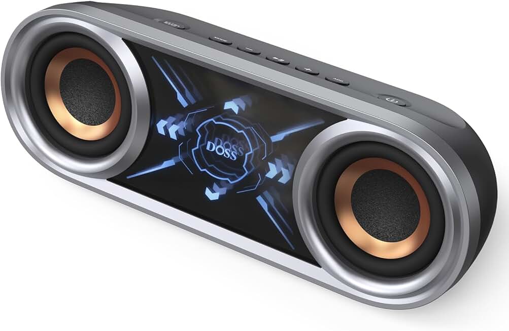 Portable Bluetooth Speaker with 50W Sound and Lights