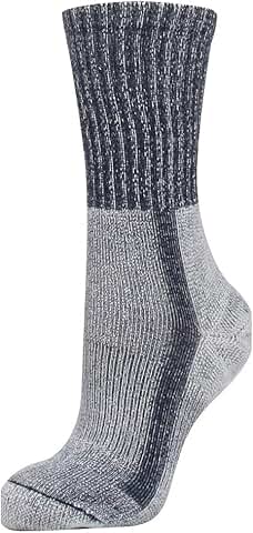 Men's Light Hiker Crew Socks, 3 Pairs, Navy/Heather